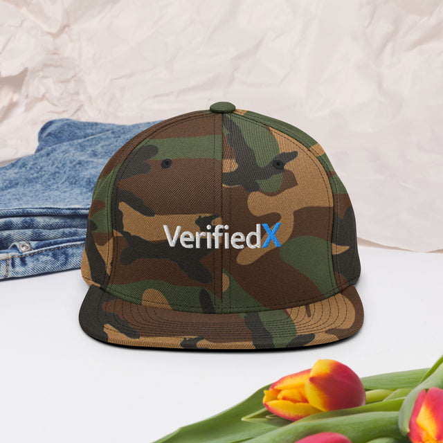 Camo Protocol, a green camo snapback hat